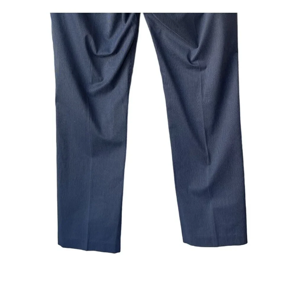 Bonobos Tuesday Chino Pants Size 36/32 Grey Pinstriped Slim Fit Stretch Business
